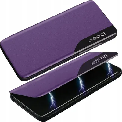 Image de Eco Leather View Case Elegant Case with Flap and Stand Function Iphone 13 Pro Max Purple