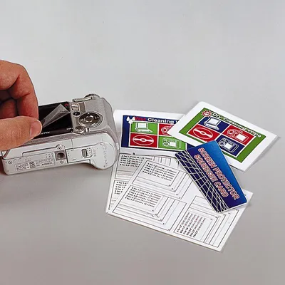 Immagine prodotto di PELLICOLA PROTETTIVA PER SCHERMO LCD KAISER - 3 fogli 10 x 8 cm - KAI6076