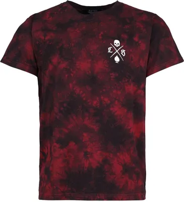 Produktbild von Rock Rebel by EMP Herren schwarz/rotes T-Shirt mit Batik-Waschung L