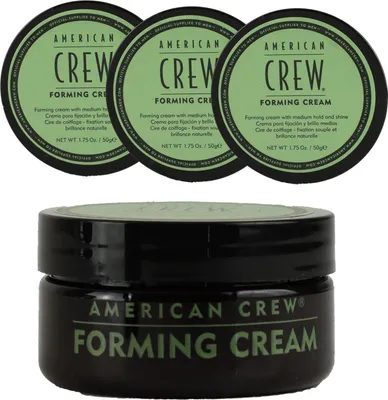 Produktbild von American Crew Classic Forming Cream 3 x 50 g Stylingcreme mittelstarker halt Set