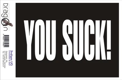 Produktbild von Aufkleber / Autoaufkleber - JDM / Die cut / Auto / OEM - you suck! 210x115mm pink - Heckscheibe / Heckscheibenaufkleber