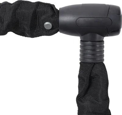 Immagine prodotto di SucceBuy Lucchetto a catena per bicicletta lungo 1,80 m, robusto lucchetto antifurto con 4 chiavi, alta sicurezza per bicicletta, moto, scooter, recinzione, cancello, 10 mm