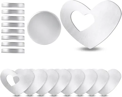 Imagen del producto de Soportes magnéticos para manteles, extra pesados, 8 unidades, con diseño de corazones, para sujetar manteles