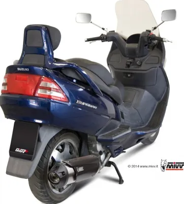 Image de Système d'échappement Mivv complet 1x1 en acier inoxydable Urban pour Suzuki AN Burgman 400 ccm
