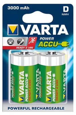 Immagine prodotto di Varta Ready2Use Mono D batteria ricaricabile Ni-MH 1.2V 3000mAh confezione blister da 2 pezzi