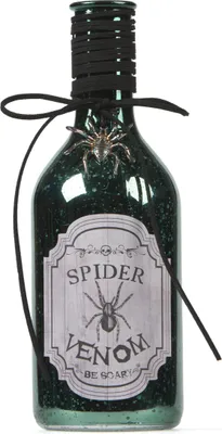 Zdjęcie produktu dla Fiolka z jadem pająka Dekoracja na Halloween zielona 22 cm - Rozmiar uniwersalny