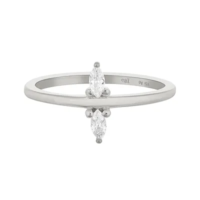 Produktbild von cai Ring 925/- Sterling Silber weiß 056 (17,8) Zirkonia 360272466