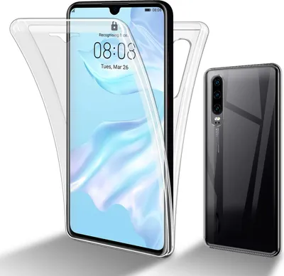Produktbild von Cadorabo Schutzhülle für Huawei P30 Hülle in Transparent 360° Etui Full Body Handyhülle Cover Case
