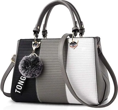 Produktbild von Famanu Handtasche Messenger Bag - Grau