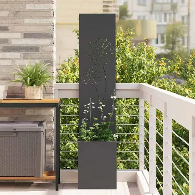 Zdjęcie produktu dla Maison Exclusive – czarny parawan ogrodowy 32 x 32 x 150 cm