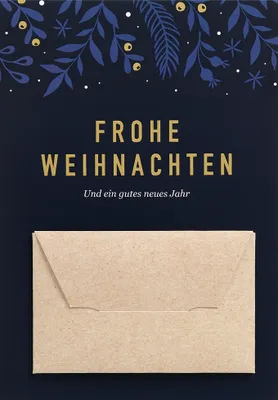 Produktbild von Weihnachten  Geldkarte  Glückwunschkarte im Format 115 x 17cm mit Umsc