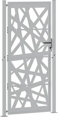 Image de vidaXL Portail de jardin 100x200 cm Acier corten Design brillant