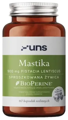 Image de UNS Mastika + Biopérine, 60 capsules végétales