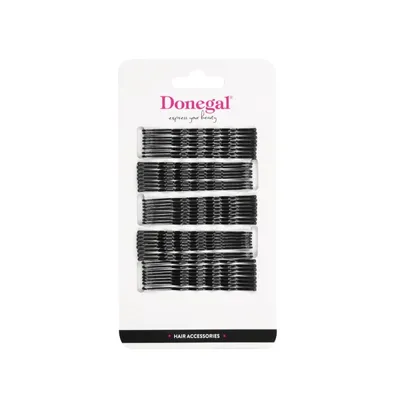 Obrázok produktu pre Donegal Čierne Gumičky do vlasov 7cm, 40 kusov
