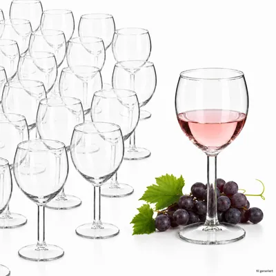 Produktbild von 60x Ballon Weingläser 250ml Wasserglas Rotweinkelch Weißwein Gastro