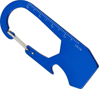 Produktbild von Schlüsselanhänger mit Karabinerhaken,Flaschenöffner,Lineal / Farbe: blau