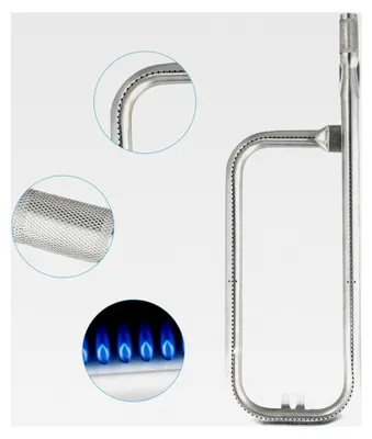 Produktbild von Edelstahl Zubehör für Brennerrohr, Ersatzteile für Gasgrills der Serien Q100, Q120, Q1000 und Q1200, 43,2 x 14,6 CM
