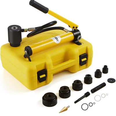 Zdjęcie produktu dla Zestaw Hydraulicznych Dziurkaczy Vevor 10 Ton 6 Foremek Najlepszy