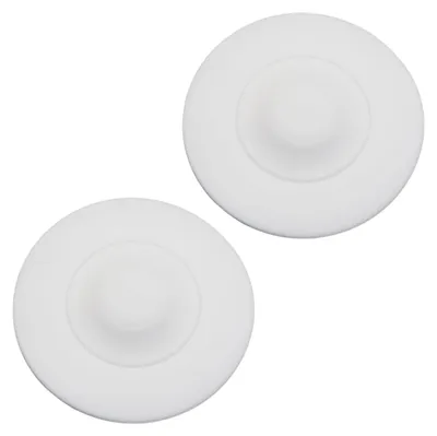 Produktbild von Set mit 2 universellen Abflussstopfen, rutschfestem Silikon-Abflusssieb, praktischem Spülbeckenstöpsel, Druckverschluss, Badewannenstöpsel, Haarfänger, Abflussstopfen für Spülbecken, Küchenspülen und Duschen