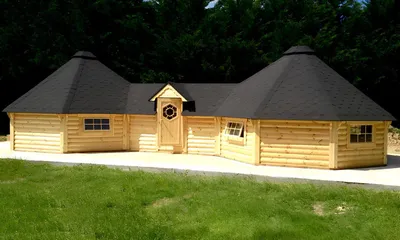 Zdjęcie produktu dla Chata Chaty górskie Sauna Grillkota 39m² Drewniany dom Altana ogrodowa Kota Grille