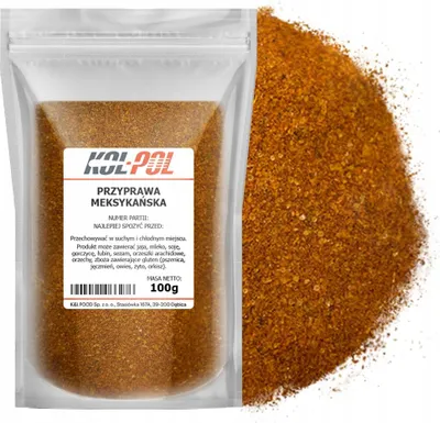 Zdjęcie produktu dla PRZYPRAWA MEKSYKAŃSKA 100g Aromatyczna mieszanka naturalna jakość Kol-Pol
