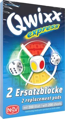 Produktbild von Qwixx - Express - Ersatzblöcke