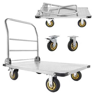 Immagine prodotto di Carrello piattaforma, capacità di carico 2000 libbre, design pieghevole, portata 2000 libbre