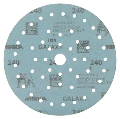 Immagine prodotto di Disco di levigatura adesivo GALAXY Grip Multifit 150mm K.240 f.HO/metallo/vernice/cu.