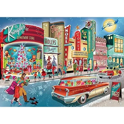 Image de Cobble Hill Vintage Shopping de Noël 1000 pièces