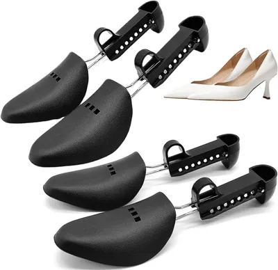Productafbeelding van Schoenspanners – 4 stuks – Schoenvormers – Verstelbaar – Maten 34–49 – Schoenspanners voor dames – Schoenvormers – Schoenspannerhouder – Zwart