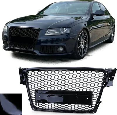 Produktbild von Kühlergrill Sportgrill Wabengrill Grill Schwarz Glanz für Audi A4 B8 8K ab