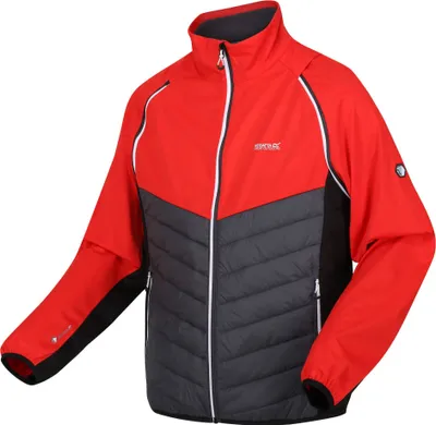 Produktbild von Regatta Steren Hybrid Softshelljacke für Herren mit abnehmbaren Ärmeln, Größe:L, Farbe:Rot
