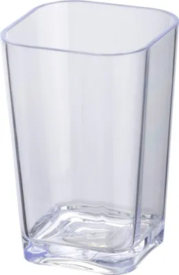 Zdjęcie produktu dla Cukierkowy przezroczysty kubek na szczoteczki do zębów