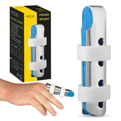 Produktbild von 4FIZJO Fingerschiene, L, Design mit Polsterung für Hand und Finger