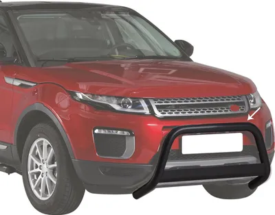 Zdjęcie produktu dla Listwa ochronna przedniego zderzaka do Range Rover Evoque 2016-2021 ø63 mm stalowa czarna