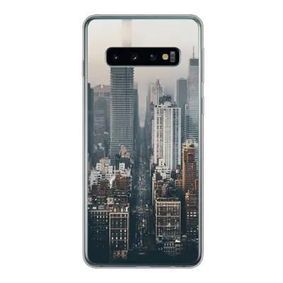 Produktbild von MuchoWow® Handyhülle Schutzhülle Hülle für Samsung Galaxy S10 Skyline von New York Silikon Softcase Handy Hülle - Handytasche