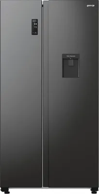 Obrázok produktu pre Gorenje NRR9185EABXLWD, Voľne stojaci, Americké dvere, Čierna, Nerezová oceľ, 2 dvere/dverí, Dotyk, LED