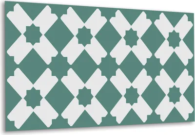 Produktbild von Vinyl Muster - Fliesenaufkleber PVC Fliesenfolie - Selbstklebende Vinyl , Geometrisches Muster - 100 cm x 50 cm