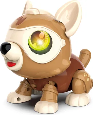 Obrázok produktu pre Robot Dog Roztomilý DIY Sing a Tanec Rodičov-dieťa Interaktívny Hračky žltá
