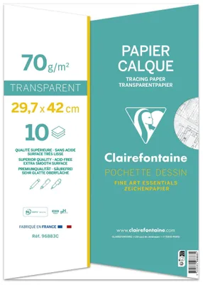 Produktbild von Clairefontaine Clairefontaine Transparentpapier Mappe