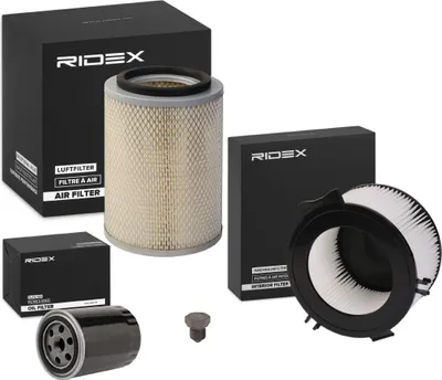 Produktbild von RIDEX Filterset Inspektionspaket Filtersatz für VW Transporter IV Bus (70B, 70C, 7DB, 7DK, 70J, 70K, 7DC, 7DJ) Transporter IV Kastenwagen