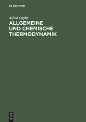 Produktbild von Allgemeine und chemische Thermodynamik