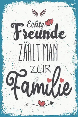 Produktbild von vianmo Holzschild 18x12 cm Echte Freunde zählt man zur Familie