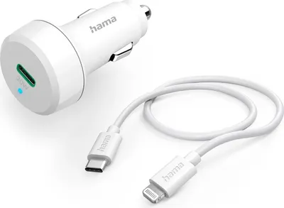 Zdjęcie produktu dla Hama 00201611, Automatyczna, Zapalniczka, 12 V, 1 m, Biały