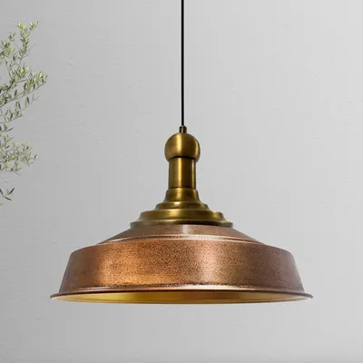 Produktbild von Pendelleuchte Esstisch Long-Knob Asletl  Hängelampe 40 cm - Kupfer