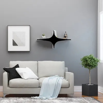Image de Skye Decor, Susen - Black, étagères murales, noir, 90 x 45 x 20 cm