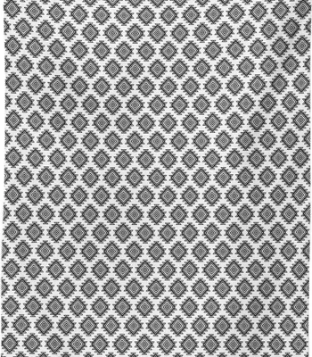 Produktbild von ABAKUHAUS geometrische Rhombus Tischdecke, Ethnische Themed Wiederholung Aztec Tribal Motive in Monochrom Artsy, 140 x 170 cm, Charcoal Grau und Weiß