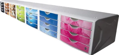 Produktbild von Helit Schubladenbox Chameleon H6129634 4 Anzahl der Schubfächer: 4 Schubfächer