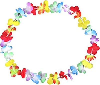Produktbild von Schramm® 30 Stück Blumenketten Multicolor Bunt Blumenkette Hawaiikette Hawaiiketten