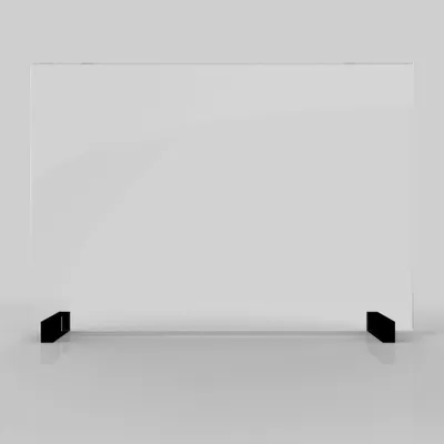 Produktbild von Gläserne Tischtrennwand 4mm, Größe 90x60 cm, transparent